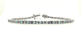 1 CT. TW. Round Opal & White Sapphire Bracelet in Sterling Silver