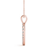 Heart Round 14K Rose Gold Pendant