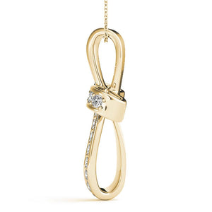 Round 14K Yellow Gold Cross Pendant