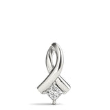 Solitaire Princess Platinum Pendant