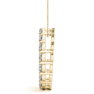 Round 14K Yellow Gold Circle Pendant