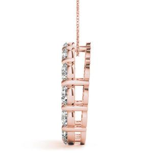 Round 14K Rose Gold Circle Pendant