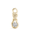 Love Knot Round 14K Yellow Gold Pendant