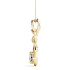 Love Knot Round 14K Yellow Gold Pendant