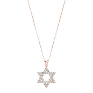 Star of David 14K Rose Gold Pendant