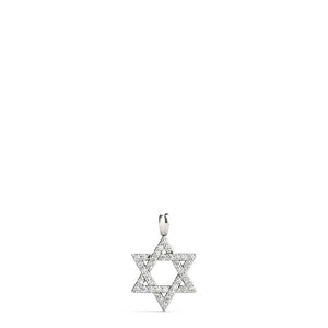 Star of David 14K White Gold Pendant