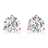 1.25 CT. TW. 14K Rose Gold Lab-Grown Martini Studs