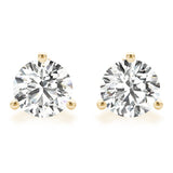 1 CT. TW. 14K Yellow Gold Lab-Grown Martini Studs