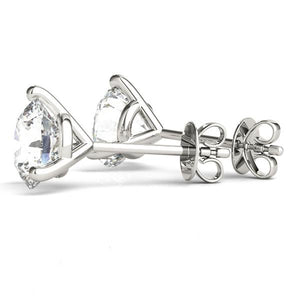 0.50 CT. TW. 14K White Gold Natural Three Prong Martini Studs