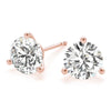 1 CT. TW. 14K Rose Gold Moissanite Martini Studs