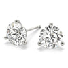 0.25 CT. TW. 14K White Gold Natural Three Prong Martini Studs