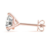 1 CT. TW. 14K Rose Gold Moissanite Martini Studs