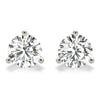2 CT. TW. 14K White Gold Natural Three Prong Martini Studs