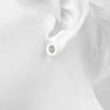 Halo Marquise Platinum Stud Earrings