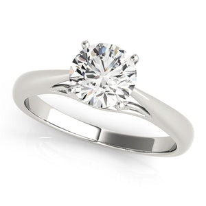 Solitaire Round Platinum Engagement Ring