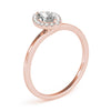 Two-Prong Halo Marquise 14K Rose Gold Engagement Ring