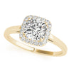 Halo Cushion 14K Yellow Gold Engagement Ring