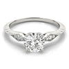 Vintage Four-Prong Platinum Engagement Ring