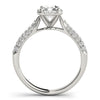 Multi-Row Halo Emerald Platinum Engagement Ring
