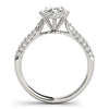 Multi-Row Halo Marquise 14K White Gold Engagement Ring