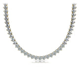 Riviera Round Diamond Necklace In 14K Yellow Gold