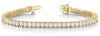 Round Channel-Set Tennis Bracelet In 14K Yellow Gold