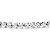 Round Tennis Bracelet In 14K White Gold