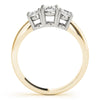 Three-Stone Oval 14K Yellow Gold Engagement Ring