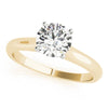 Solitaire Round 14K Yellow Gold Engagement Ring