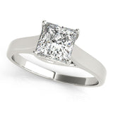 Solitaire Princess Platinum Engagement Ring