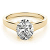 Solitaire Oval 14K Yellow Gold Engagement Ring