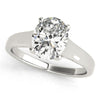 Solitaire Oval Platinum Engagement Ring