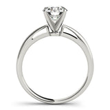 Solitaire Round Platinum Engagement Ring