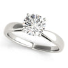 Solitaire Round 14K White Gold Engagement Ring
