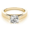 Solitaire Round 14K Yellow Gold Engagement Ring