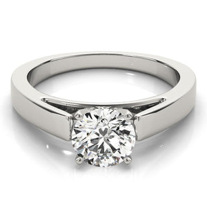 Solitaire Round Platinum Engagement Ring