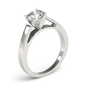 Solitaire Round Platinum Engagement Ring