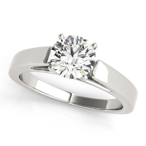 Solitaire Round Platinum Engagement Ring