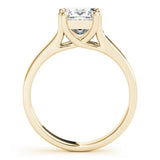 Solitaire Princess 14K Yellow Gold Engagement Ring