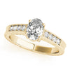 Four-Prong Vintage Oval 14K Yellow Gold Engagement Ring