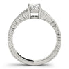 Four-Prong Vintage Oval Platinum Engagement Ring