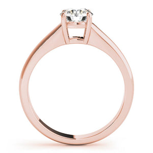 Four-Prong Solitaire Round 14K Rose Gold Engagement Ring