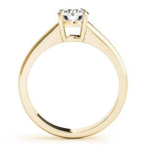 Four-Prong Solitaire Round 14K Yellow Gold Engagement Ring