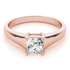 Solitaire Princess 14K Rose Gold Engagement Ring