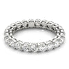 Eternity Round 14K White Gold Band