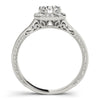 Vintage Eight-Prong 14K White Gold Engagement Ring
