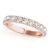 Eternity Round 14K Rose Gold Band