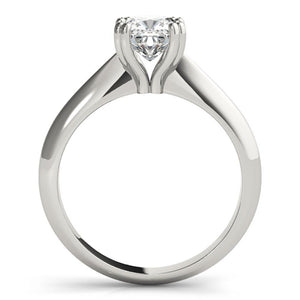 Solitaire Cushion Platinum Engagement Ring