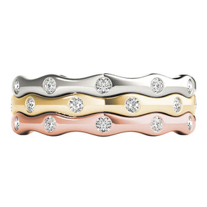 Stackable Round 14K Rose Gold Band