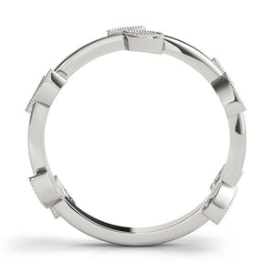 Stackable Round 14K White Gold Band